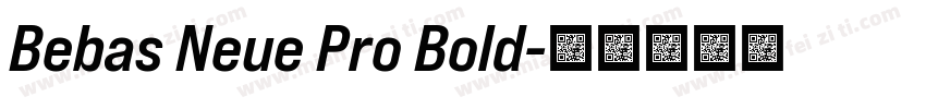 Bebas Neue Pro Bold字体转换